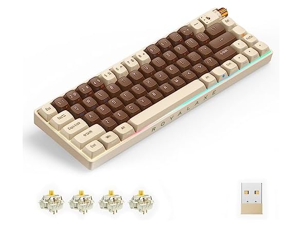 ROYALAXE R68 60% Wireless Mechanical Keyboard