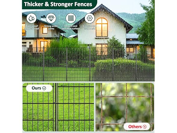 LUCKPRO 10 Pack Dog Fence Outdoor