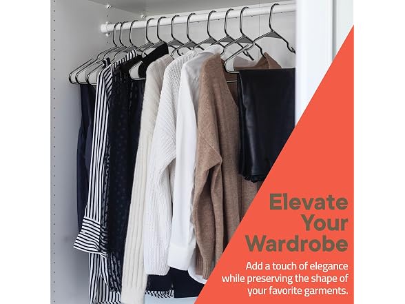 Black Plastic Hangers 60 Pack