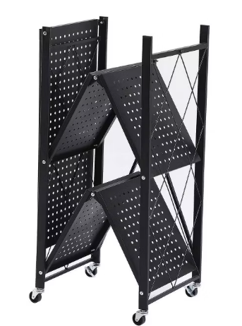 J&V Textiles Foldable 3-Tier Matte Metal Cart - Gallery 15