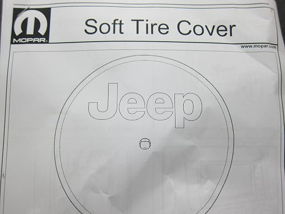 Mopar Jeep Wrangler JL Spare Tire Cover OEM
