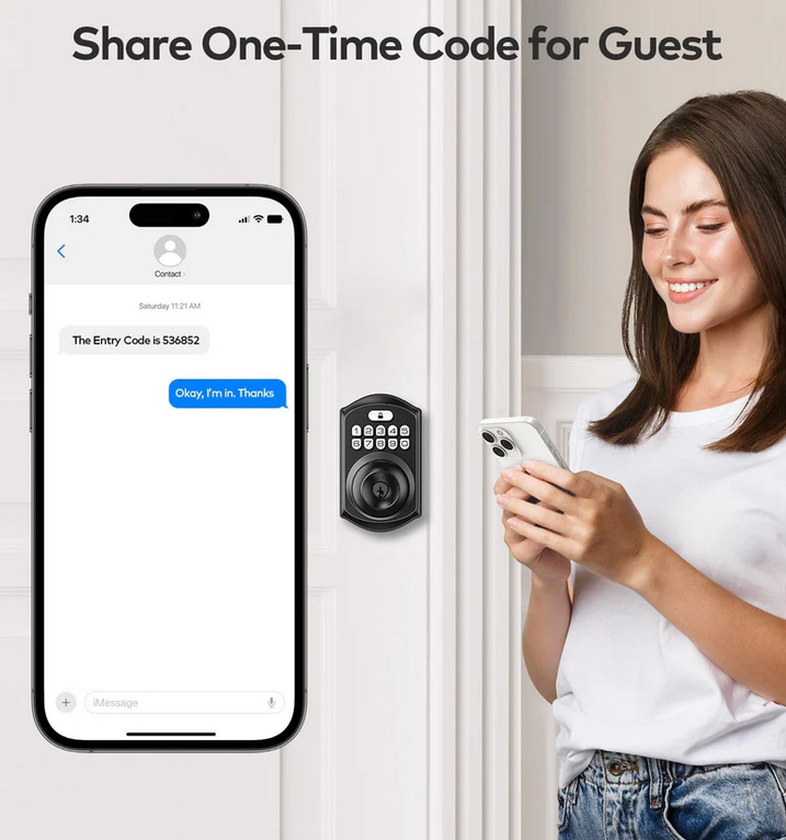 Kaadas KS03 Knob Lock with Keypad and Key - Gallery 10