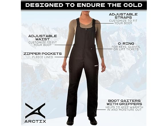 Arctix Womens Essential Insulated Bib