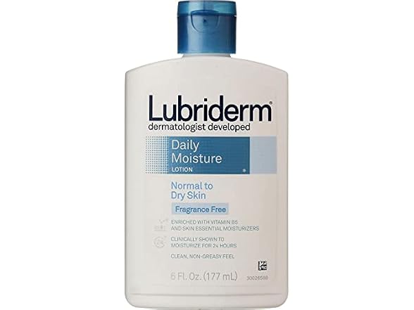 Lubriderm Fragrance Free Daily Lotion 6 oz