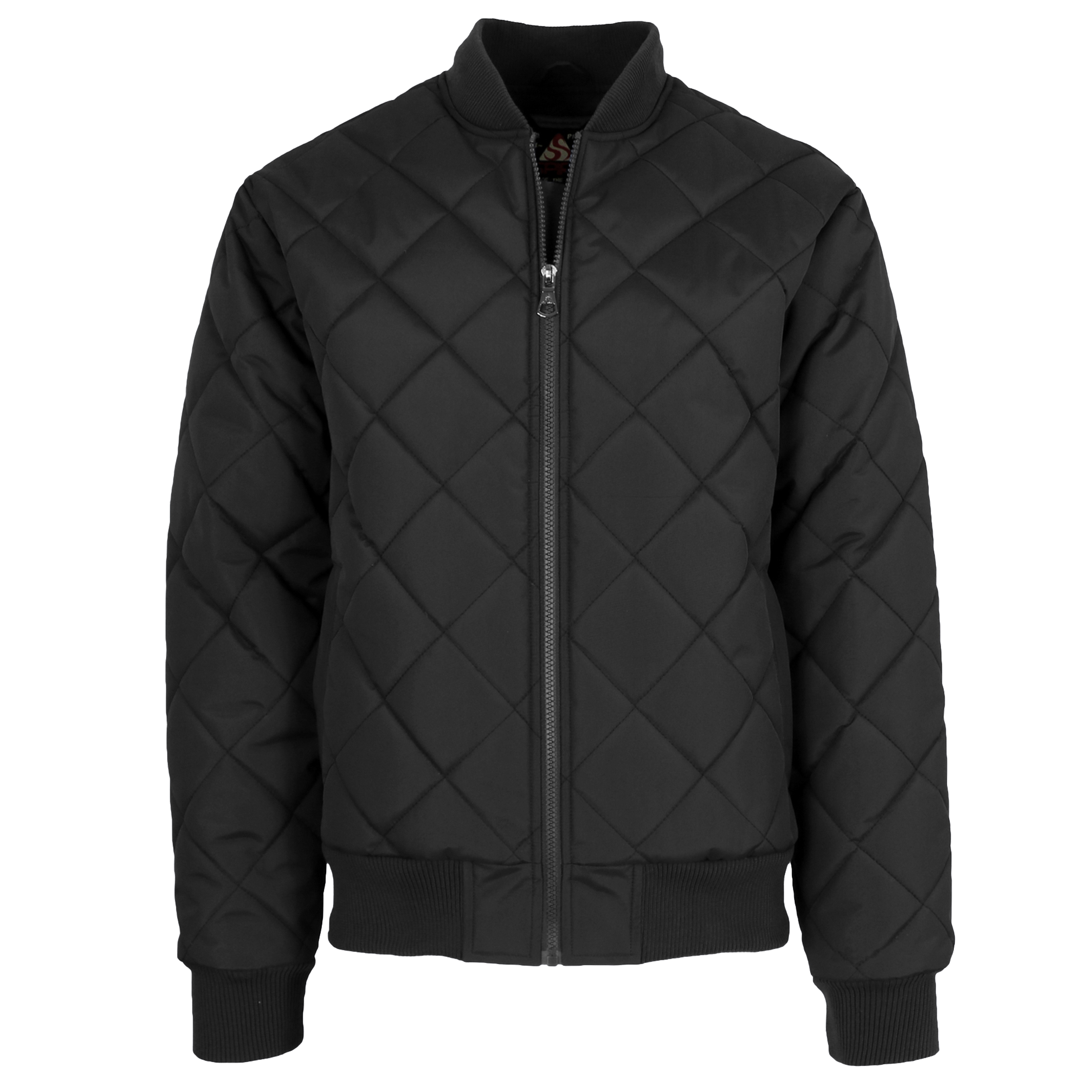 Mens Heavyweight Quilted Bomber Jacket - Gallery 13