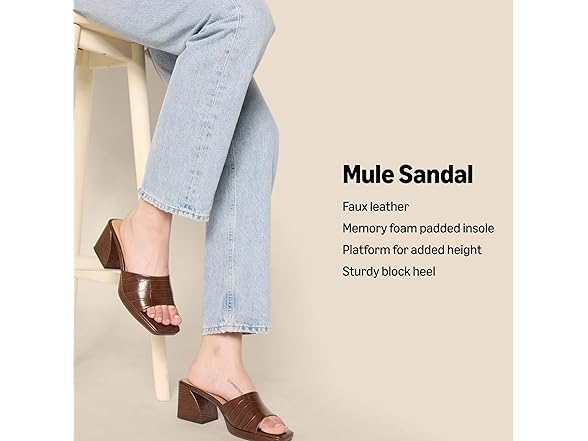 Women's Platform Mule Sandals