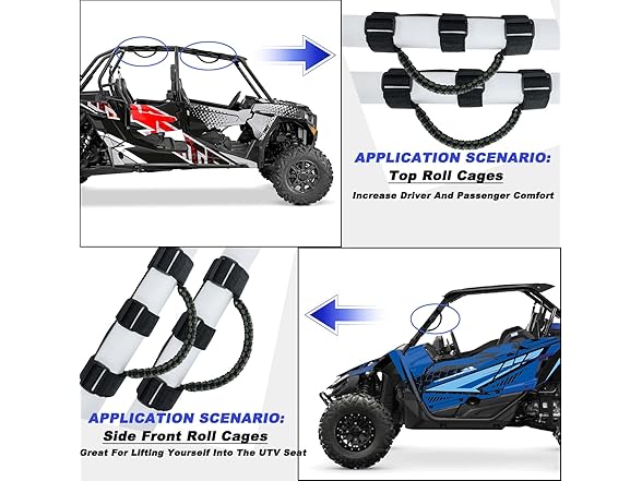 RDFUN RDFUN Roll Bar Grab Handles for UTV&AT