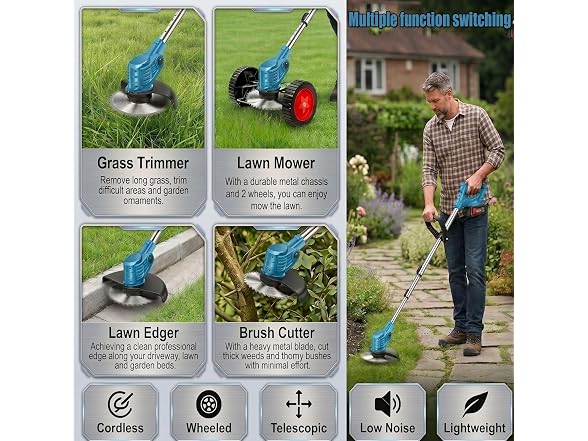 Cordless 21V 3-in-1 Weed Wacker