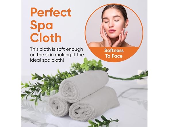 Superio Superio Cotton Terry Washcloths Grey