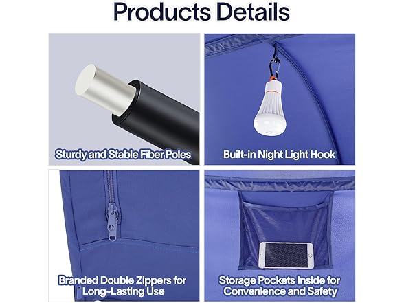 LEEDOR Bed Tent Dream Canopy Shelter Pop Up Full