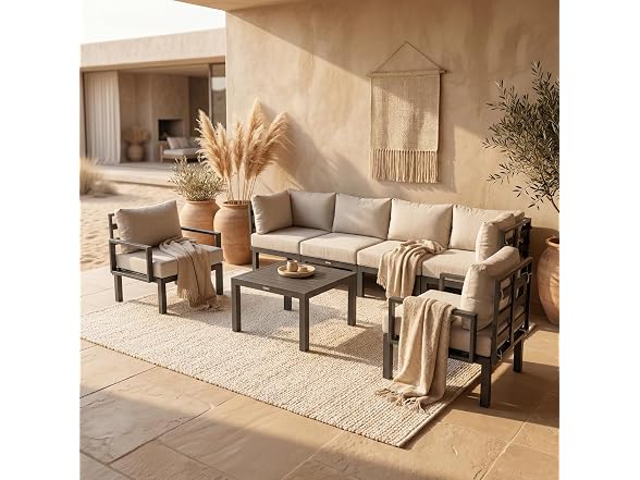 LeisureMod All-Weather Outdoor Coffee Table