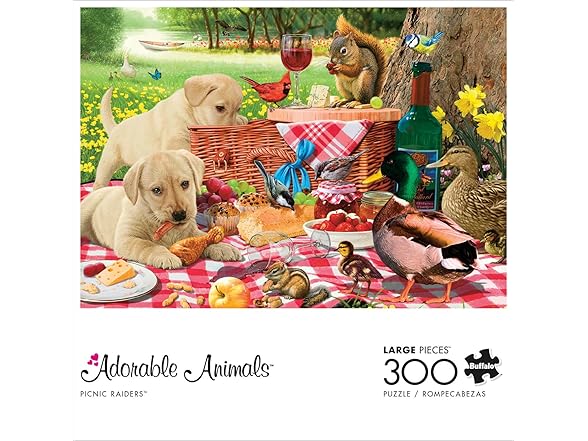 Steve Read - Picnic Raiders - Large Piece Jigsaw Puzzle