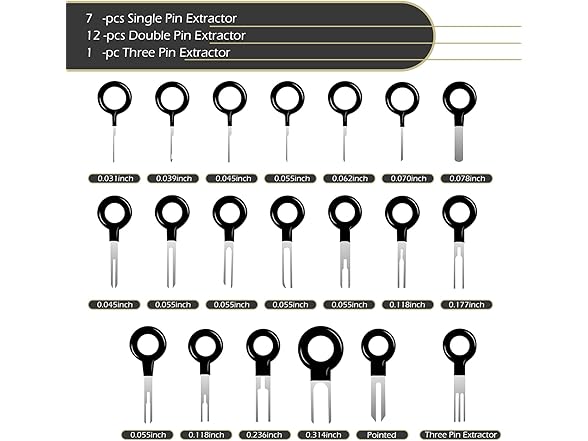 Zikefest Terminal Pin Removal Tool 41pc