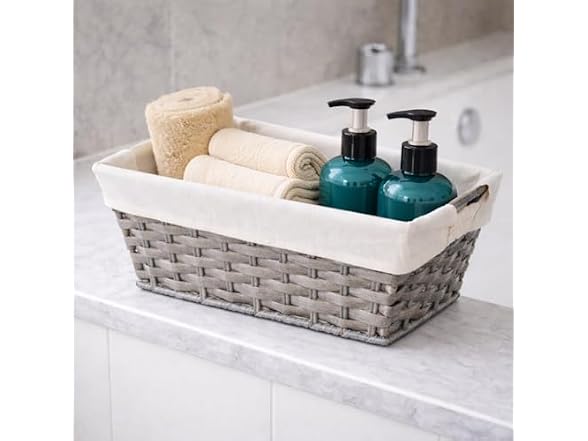 CROS Set of 2 Waterproof Plastic Storage Baskets