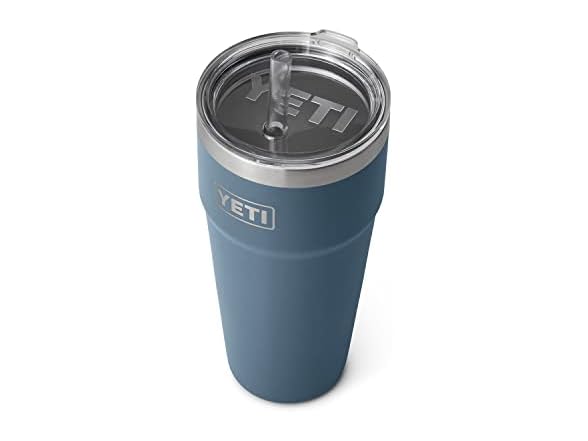 YETI Rambler 26oz Straw Cup, Nordic Blue