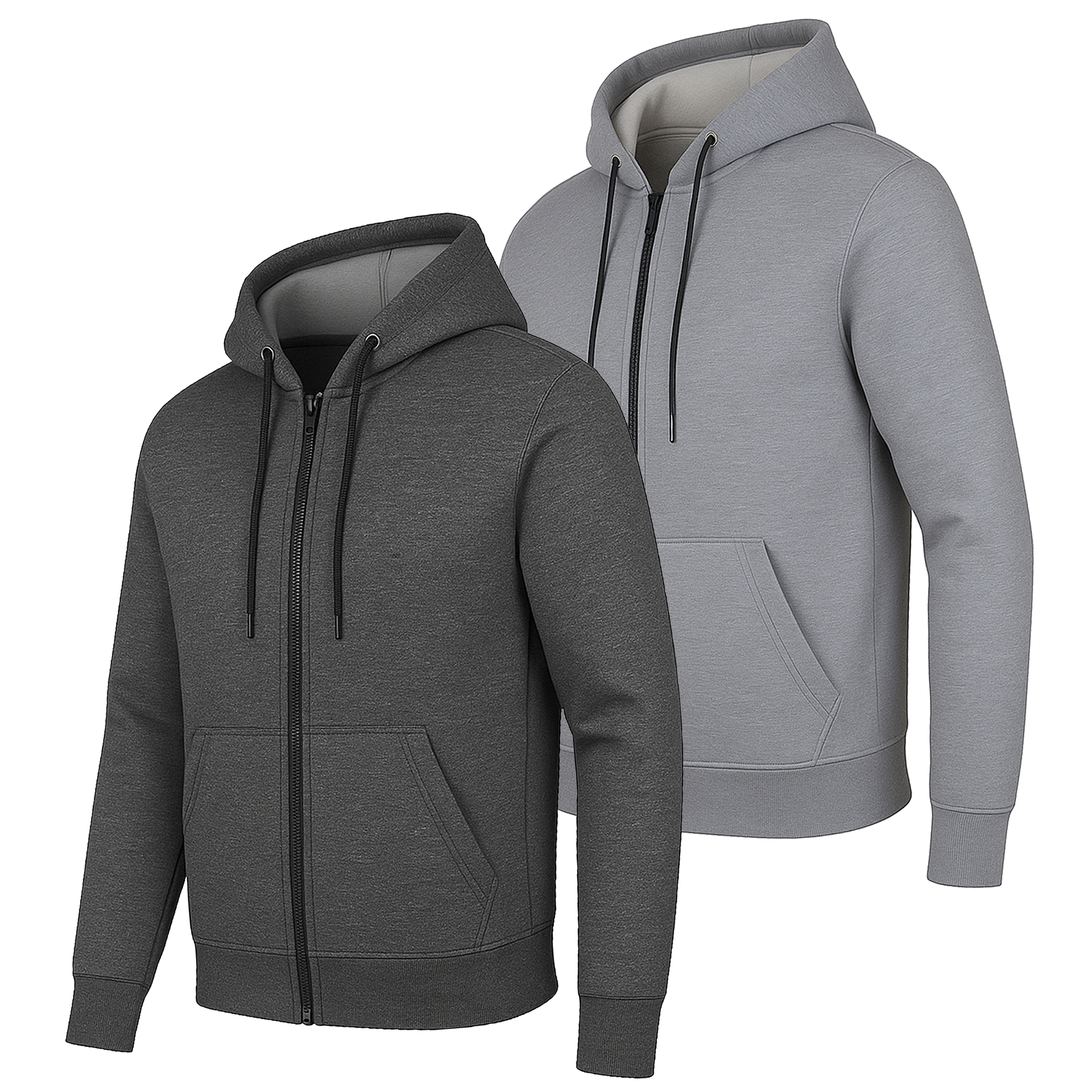 Mens Heavyweight Fleece-Lined Tech Zip Hoodie - Gallery 26