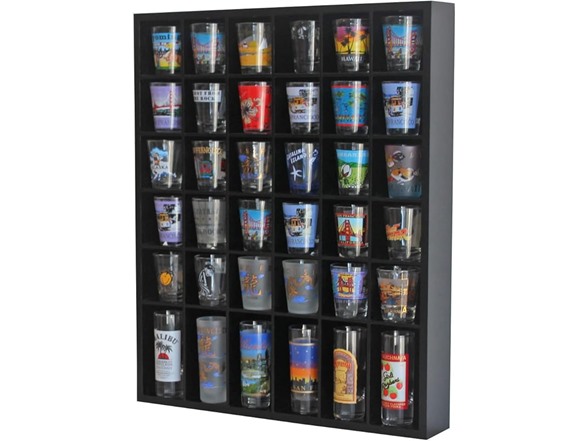 36 Slot Shot Glass Shooter Display Case