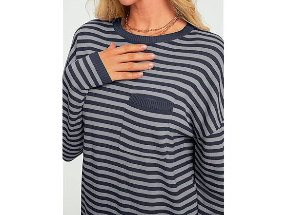 Women’s Striped Pullover by Lillusory