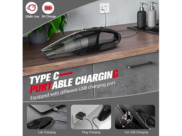 IMINSO Handheld Vacuum Cordless with 9000PA