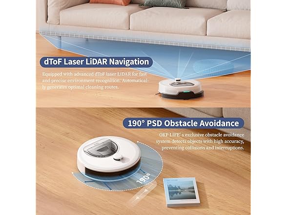 OKP Life Self-Charging Robotic Vacuum Cleaner