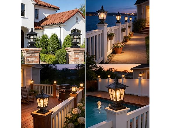 Brightever Edison Solar Post Light
