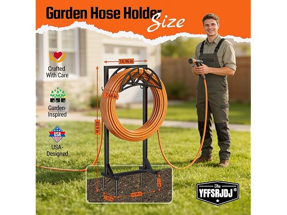 YFFSRJDJ Garden Hose Reel Heavy Duty