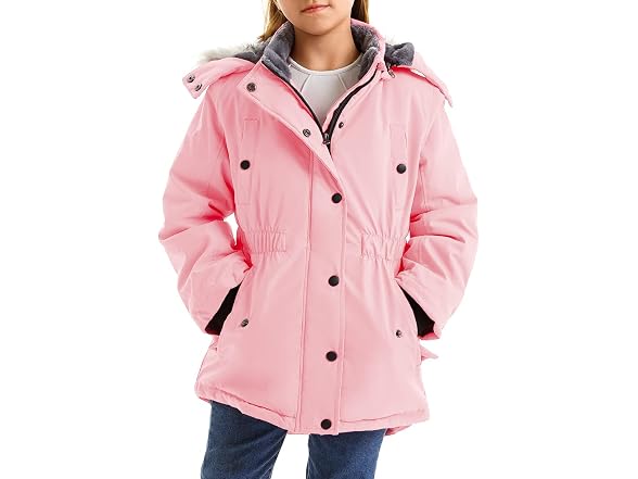Farvalue Girls (6-7) Long Winter Coats Parka Coat