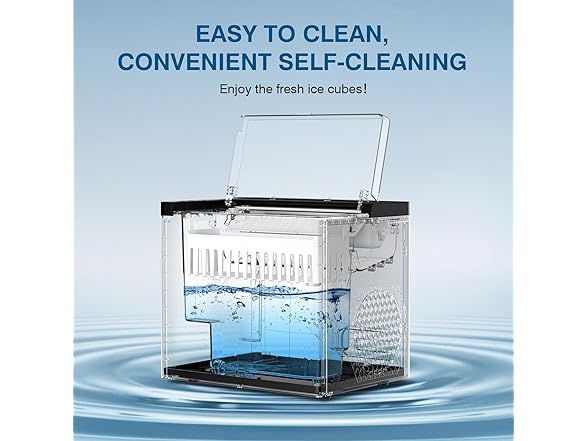 ORFLROA Countertop Ice Maker Machine