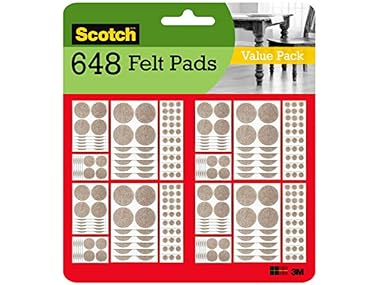 $9.99, Was $23.06, 56% Off! Scotch Felt Pads Value Pack, 648 Pcs, Round dealfomo
