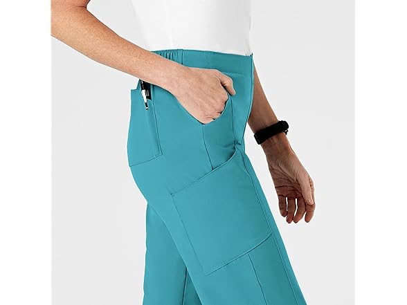 WonderWink Wmns Cargo Pant Teal (1XT)