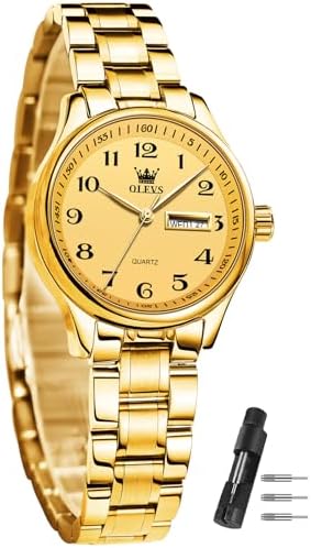 OLEVS Women’s Day Date Steel Watch