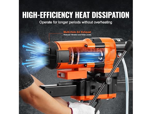 Core Drill Machine, 0.8-11.8in Drilling Diameter