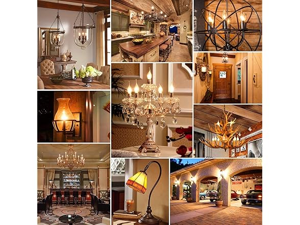 TOBUSA Dimmable E12 Candelabra LED Bulbs 6W 2700K
