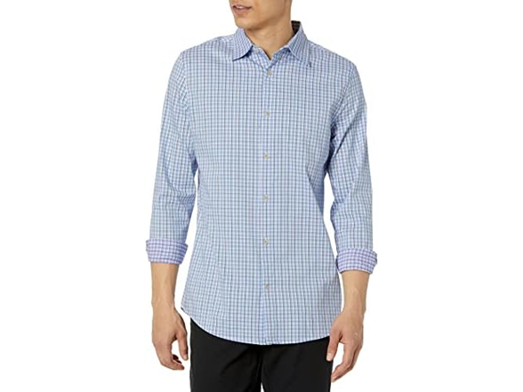 Blue White Grid Check