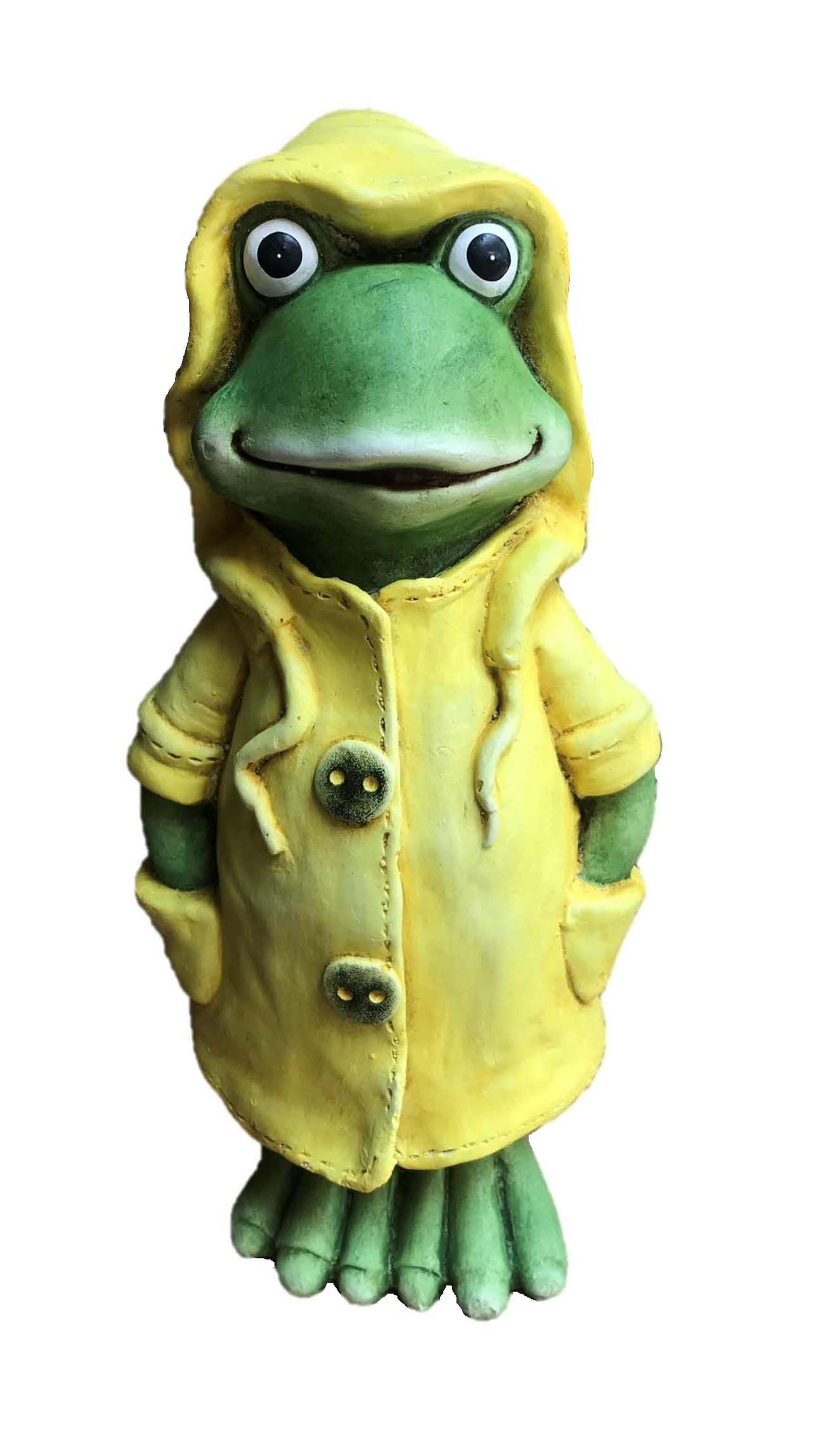 Santa's Workshop Inc. 17" Yellow Raincoat Frog - Gallery 2