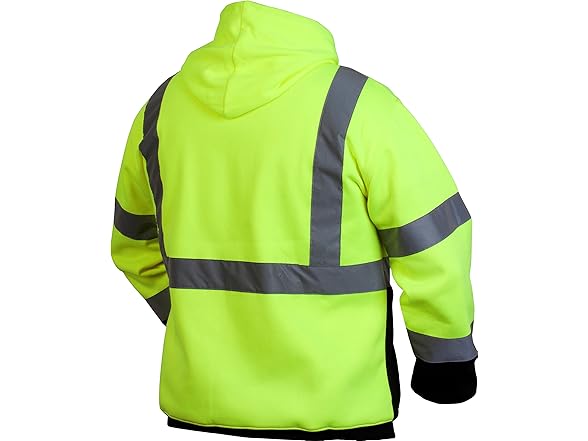 Pyramex Hi Vis Lime Safety Pullover Sweatshirt XL