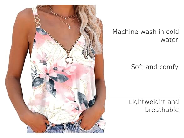 Saukole Women (XXL) Tank Tops Cute Summer Shirts