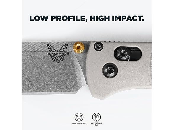 Benchmade Bugout Knife - Burnt Brass