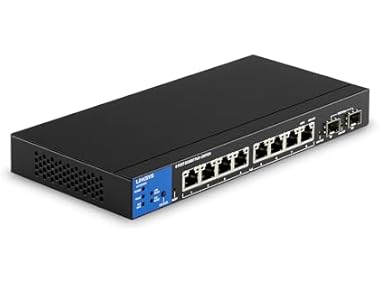$59.99, Was $179.99, 66% Off! Linksys 8-Port Gigabit Network PoE+ Switch dealfomo
