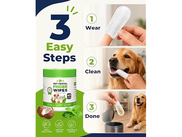 Dog Dental Wipes for Teeth Cleaning