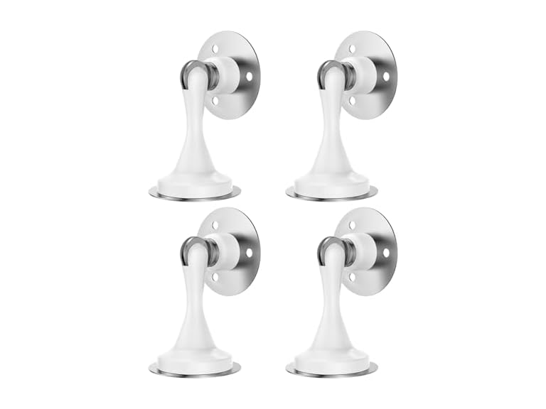 WINONLY LY-MDS-4PW-4 Magnetic Door Stop 4 Pack Whit