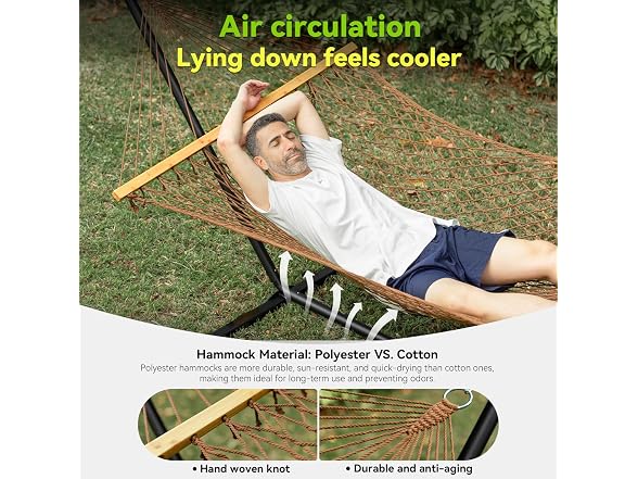 ANAGOO Double Hammock for 2 Person - Gallery 4
