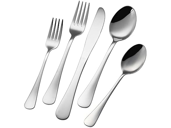 HOMECHAN 20-Piece 18/10 Stainless