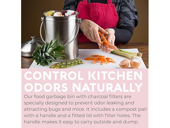 EPICA Countertop Compost Bin Kitchen | 1.3 Gallon