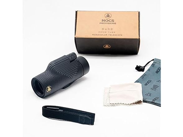 NOCS NOC-ZTU Zoom Tube 8X Monocular Telescope Obsidian B