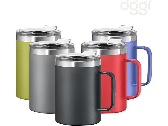 OGGI ThermoMug Stainless Steel Insulated Mug-Black