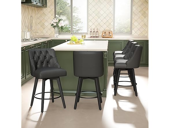 Erdoru Swivel Bar Stools Set of 2