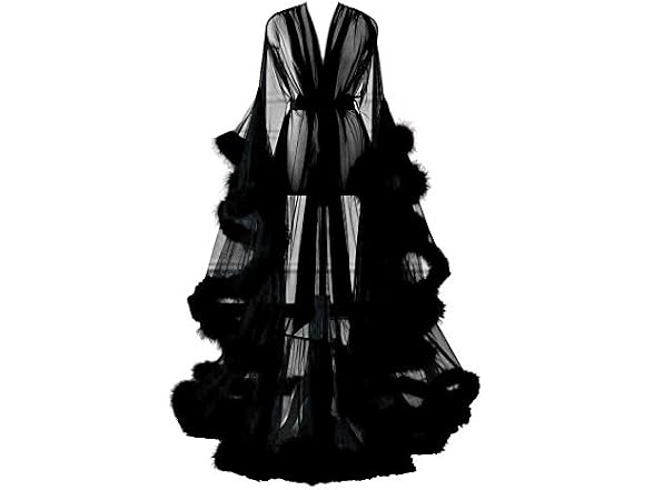 Changuan (Large-X-Large) Sexy Feather Nightgown