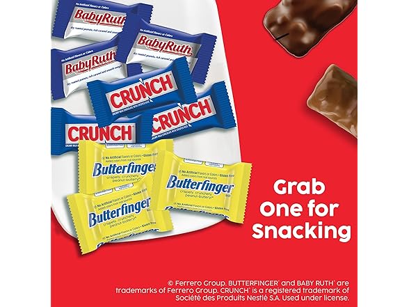 Butterfinger Crunch Baby Ruth Mini 90ct