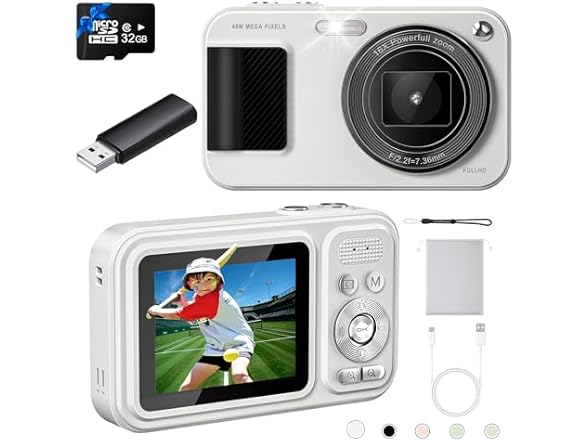 JVSCAM 48MP Point and Shoot Camera